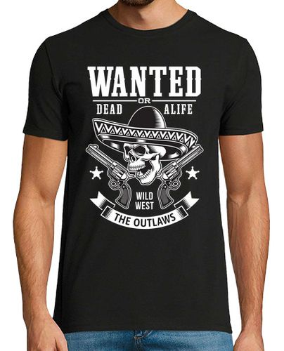 Camiseta Wanted dead or alife - latostadora.com - Modalova