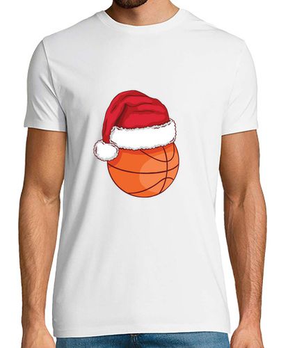 Camiseta Hombre Manga Corta baloncesto navideño con sombrero de san laTostadora - latostadora.com - Modalova