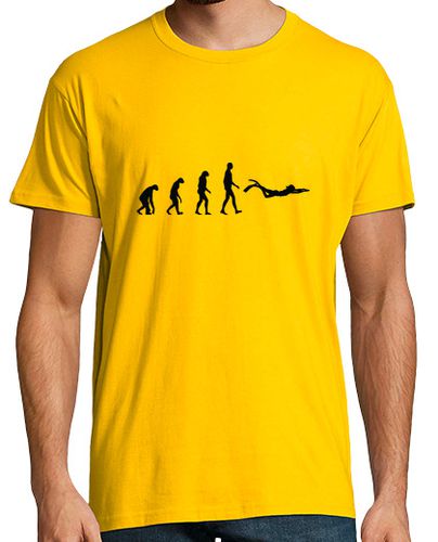 Camiseta Hombre Manga Corta el hombre de buceo camisa, amarillo mostaza laTostadora - latostadora.com - Modalova