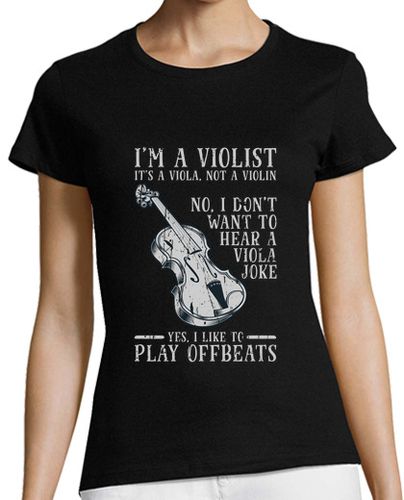 Camiseta mujer Soy violista es una viola no un violín - latostadora.com - Modalova