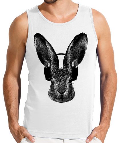 Camiseta conejo con auriculares escucha música - latostadora.com - Modalova