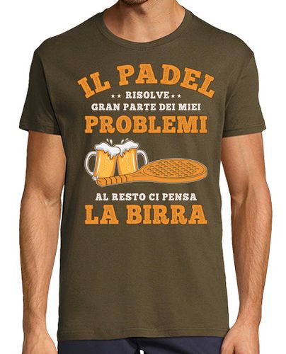 Camiseta padel y cerveza frases graciosas padel - latostadora.com - Modalova