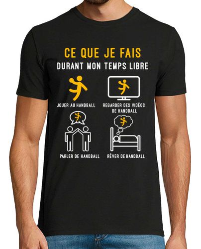 Camiseta Hombre Manga Corta balonmano tiempo libre jugador de balon laTostadora - latostadora.com - Modalova