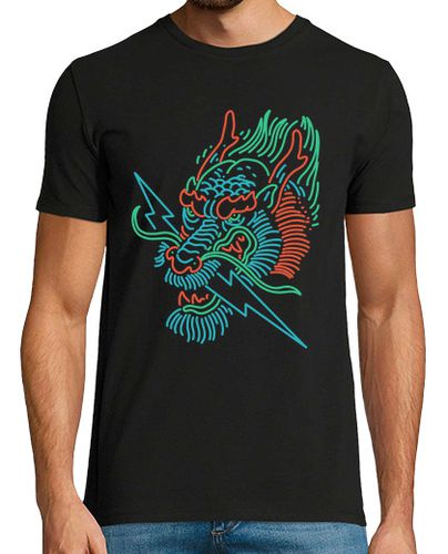 Camiseta Neon Dragon - latostadora.com - Modalova