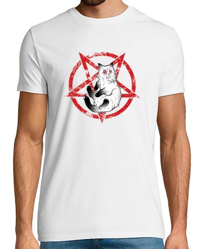 Camiseta gato oscuro pentáculo ocultismo hallowe - latostadora.com - Modalova