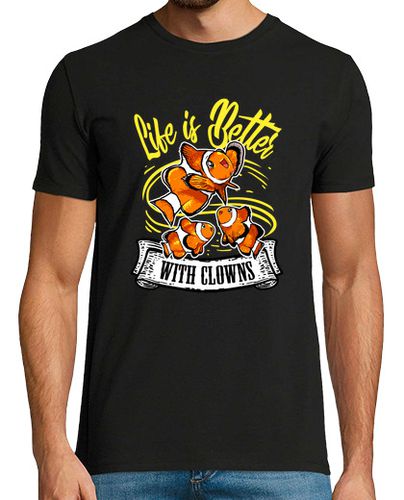 Camiseta la vida es mejor con payasos pez clow divertido - latostadora.com - Modalova