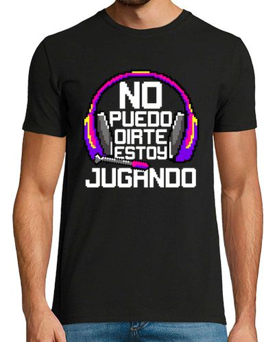 Camiseta Hombre Manga Corta Gamer No Puedo Oírte Estoy Jugando Gaming Videojuegos laTostadora - latostadora.com - Modalova