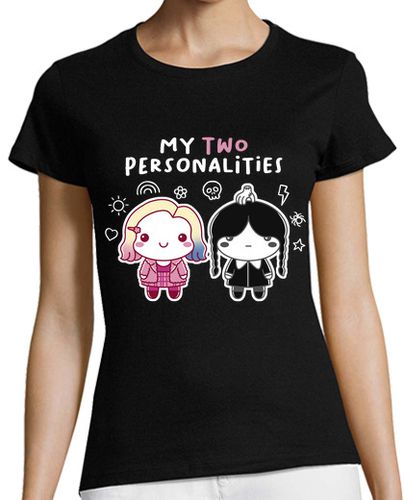 Camiseta Mujer Manga Corta Two personalities laTostadora - latostadora.com - Modalova