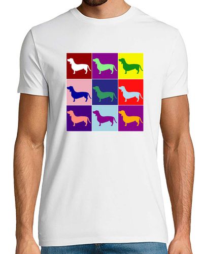 Camiseta dachshund retro cuatro patas silueta regalo color - latostadora.com - Modalova