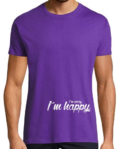 Camiseta Hombre Manga Corta I´m sorry, I´m happy | Camiseta laTostadora - latostadora.com - Modalova