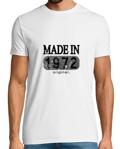 Camiseta hecho en 1972 original Gris oscuro - latostadora.com - Modalova