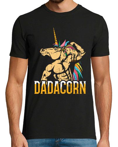 Camiseta Hombre Manga Corta arco iris unicornio papi mejor papá fel laTostadora - latostadora.com - Modalova