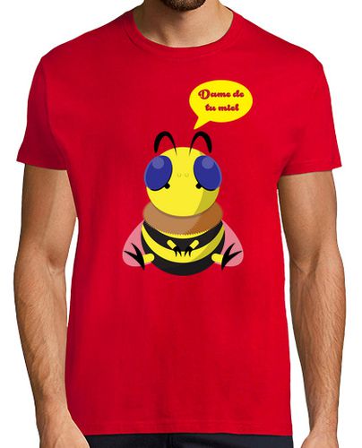 Camiseta Hombre Manga Corta Abeja - Dame de tu miel laTostadora - latostadora.com - Modalova