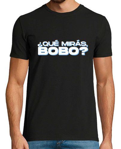 Camiseta Leo Messi Qué Mirás bobo - Blanco y Celeste - latostadora.com - Modalova