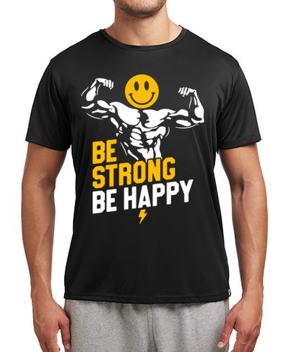 Camiseta deportiva Be Strong Be Happy - latostadora.com - Modalova