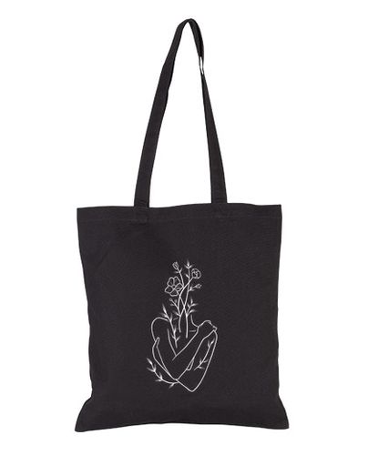 Bolsa De Tela mujer flores arte lineal laTostadora - latostadora.com - Modalova