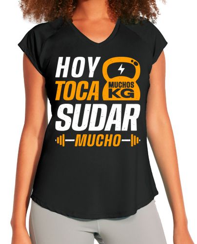 Camiseta deportiva mujer Hoy toca sudar - latostadora.com - Modalova