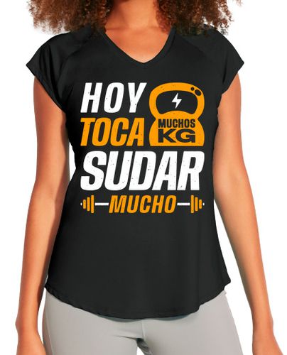 Camiseta Mujer Deportiva Hoy toca sudar laTostadora - latostadora.com - Modalova