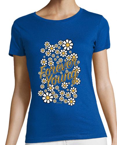 Camiseta Mujer Manga Corta Forever Young laTostadora - latostadora.com - Modalova