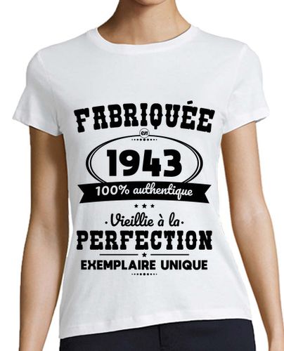 Camiseta mujer aniversario 80 años - fabricado en 1943 - latostadora.com - Modalova