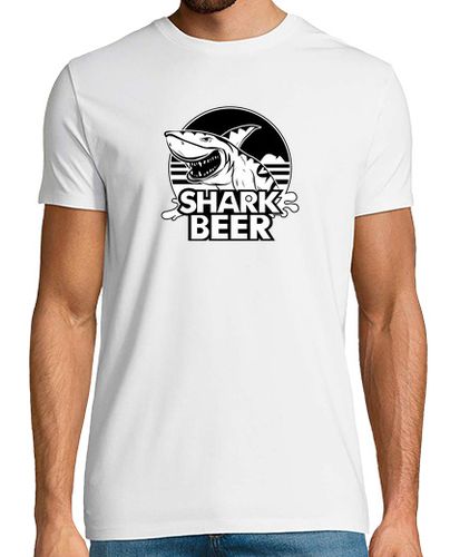 Camiseta Shark Beer bw - latostadora.com - Modalova