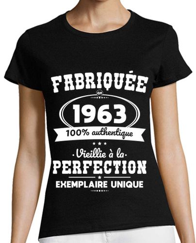 Camiseta mujer aniversario 60 años - fabricado en 1963 - latostadora.com - Modalova