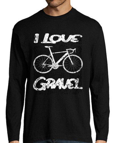 Camiseta Hombre Manga Larga bicicleta de grava me encanta la grava laTostadora - latostadora.com - Modalova