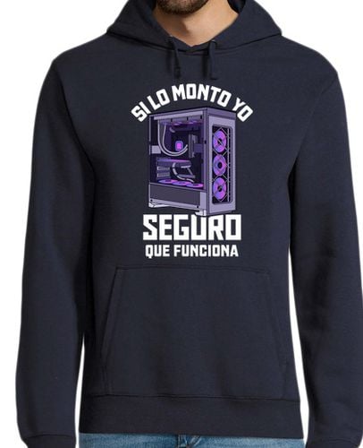 Sudadera Con Capucha Para Hombre Montador PC Ordenador Computer Hardware Gamer Nerd Geek laTostadora - latostadora.com - Modalova