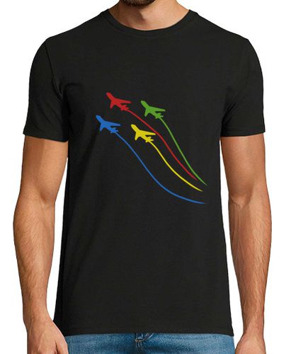 Camiseta Hombre Manga Corta aviones voladores graciosas aviación piloto de avión laTostadora - latostadora.com - Modalova