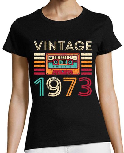 Camiseta mujer Vintage 1973 - latostadora.com - Modalova