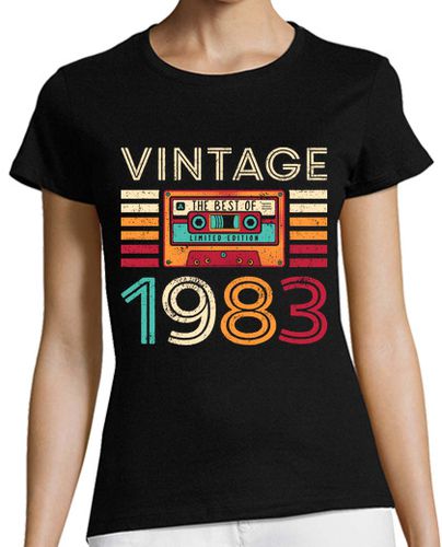 Camiseta mujer Vintage 1983 - latostadora.com - Modalova