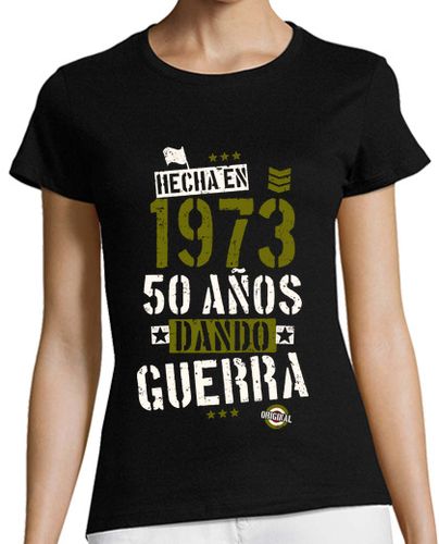 Camiseta Mujer Manga Corta 1973. 50 años dando guerra laTostadora - latostadora.com - Modalova