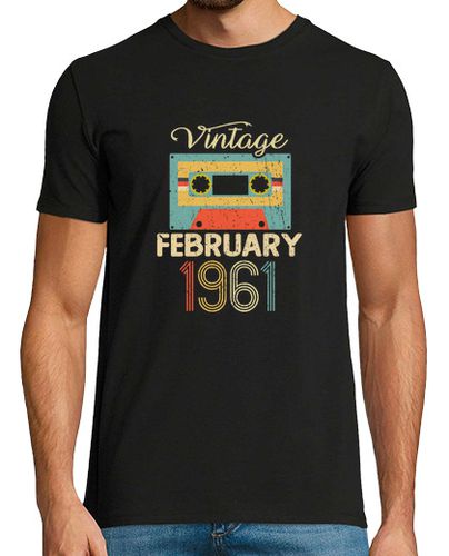 Camiseta vintage febrero 1961 60 cumpleaños regalo de 60 años - latostadora.com - Modalova