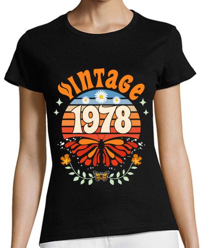 Camiseta mujer Vintage 1978 Mujer 45 Años Cumpleaños - latostadora.com - Modalova