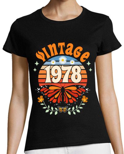 Camiseta mujer Vintage 1978 Mujer 45 Años Cumpleaños laTostadora - latostadora.com - Modalova