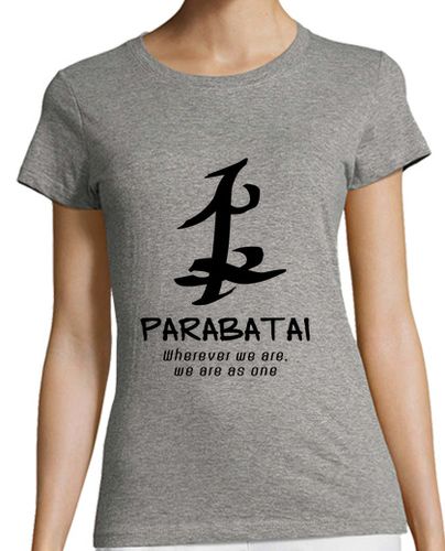 Camiseta mujer cazadores de sombras: runas parabatai (negro) - latostadora.com - Modalova