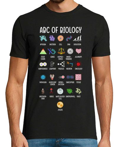 Camiseta El ABC de la Biología Ciencia Química Científica Friki - latostadora.com - Modalova