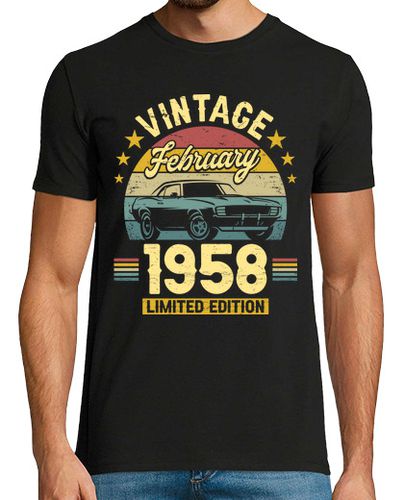 Camiseta Febrero 1958 65 Años Cumpleaños - latostadora.com - Modalova