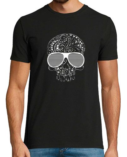 Camiseta Hombre Manga Corta estilo tribal del tatuaje de la edición limitada del cráneo gótico para hombre de la camiseta laTostadora - latostadora.com - Modalova