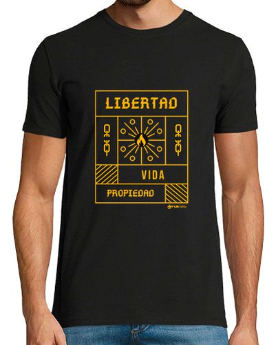 Camiseta Libertad, Vida y Propiedad - Hombre - latostadora.com - Modalova