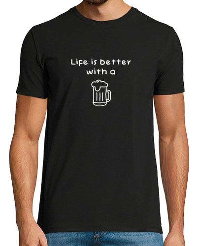 Camiseta la vida es mejor con una cerveza - latostadora.com - Modalova