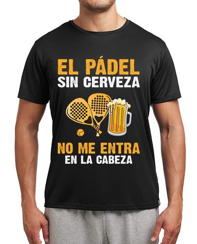 Camiseta deportiva El Pádel sin Cerveza no me entra Cabeza laTostadora - latostadora.com - Modalova