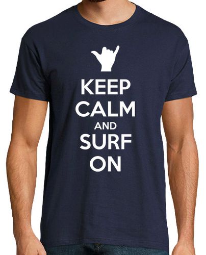 Camiseta Keep calm and surf on - latostadora.com - Modalova