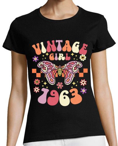 Camiseta Mujer Manga Corta Hija 1963 Mujer 60 Años Cumpleaños laTostadora - latostadora.com - Modalova