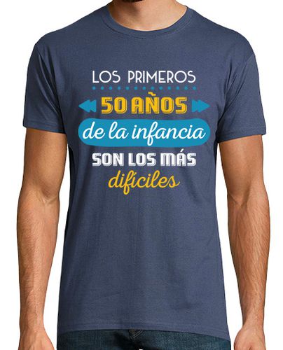 Camiseta Hombre Manga Corta Los Primeros 50 Años De La Infancia 1974 laTostadora - latostadora.com - Modalova