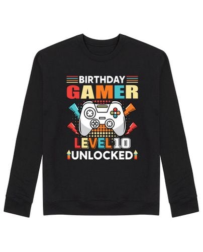 Sudadera Sin Capucha Unisex jugador de cumpleaños nivel 10 desbloqu laTostadora - latostadora.com - Modalova