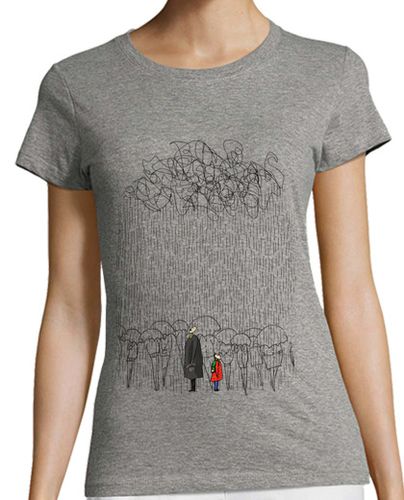 Camiseta mujer Lloviendo pero feliz - latostadora.com - Modalova