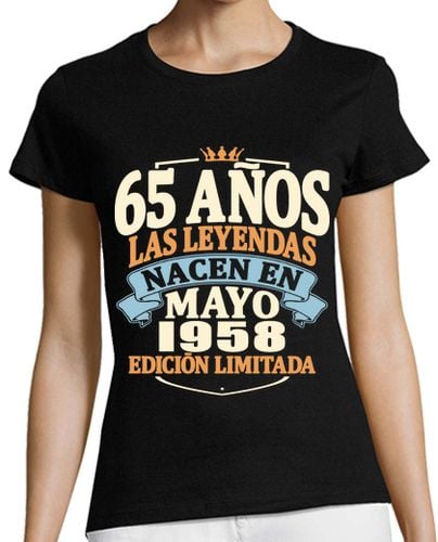 Camiseta mujer mayo 1958 - 65 años cumpleaños laTostadora - latostadora.com - Modalova