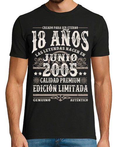 Camiseta Las leyendas nacen en junio 2005 - latostadora.com - Modalova