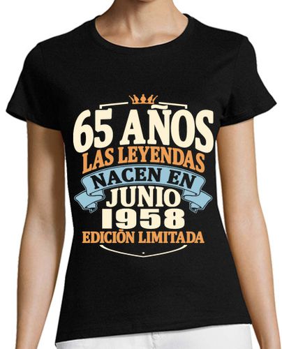 Camiseta mujer junio 1958 - 65 años cumpleaños laTostadora - latostadora.com - Modalova